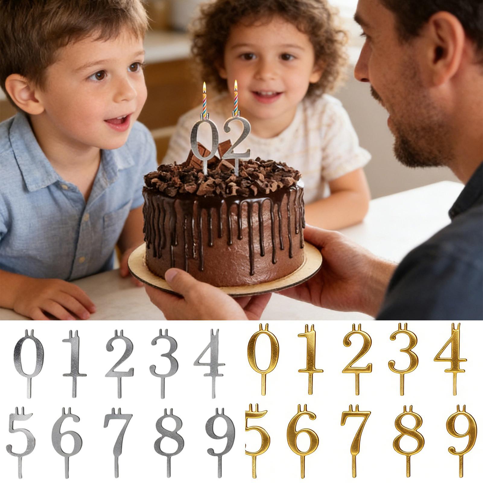 10pcs 0-9 Number Cake Toppers  - Holiday Candle Set recensione e prezzo