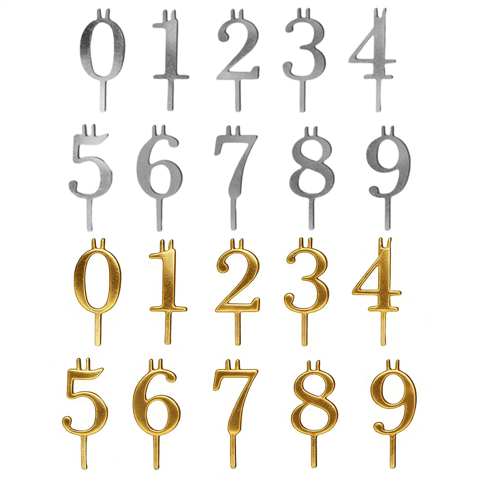10pcs 0-9 Number Cake Toppers  - Holiday Candle Set recensione e prezzo
