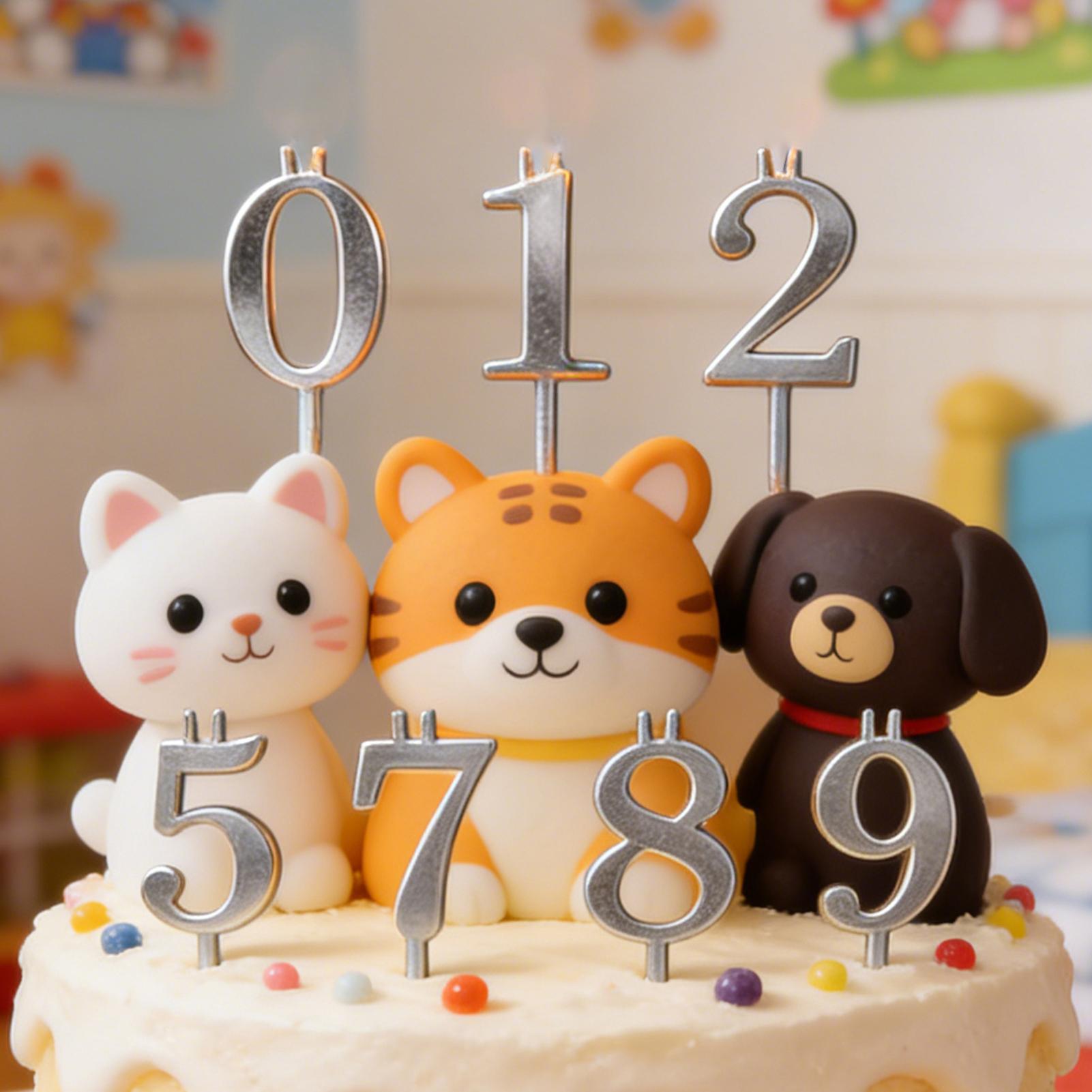 10pcs 0-9 Number Cake Toppers  - Holiday Candle Set recensione e prezzo